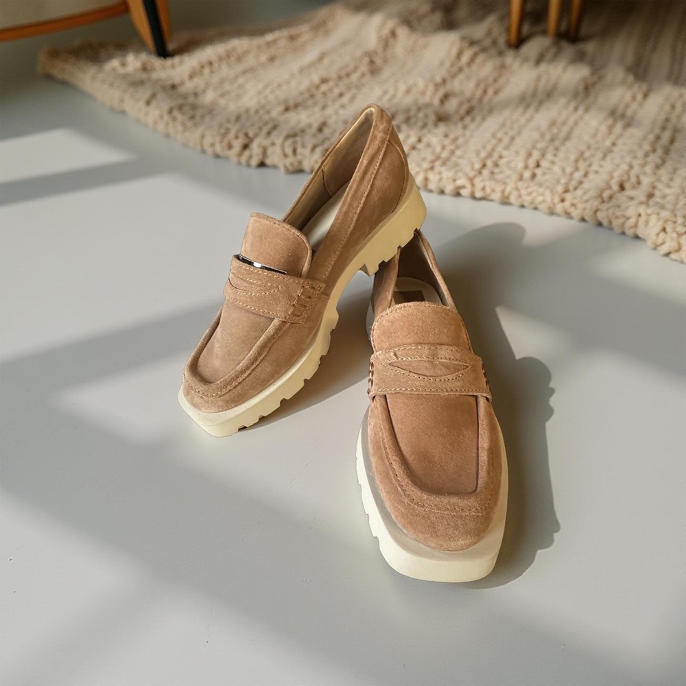 Dolce Vita Beige Suede Loafers